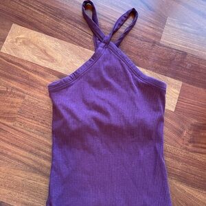 Purple Women's Halter Top